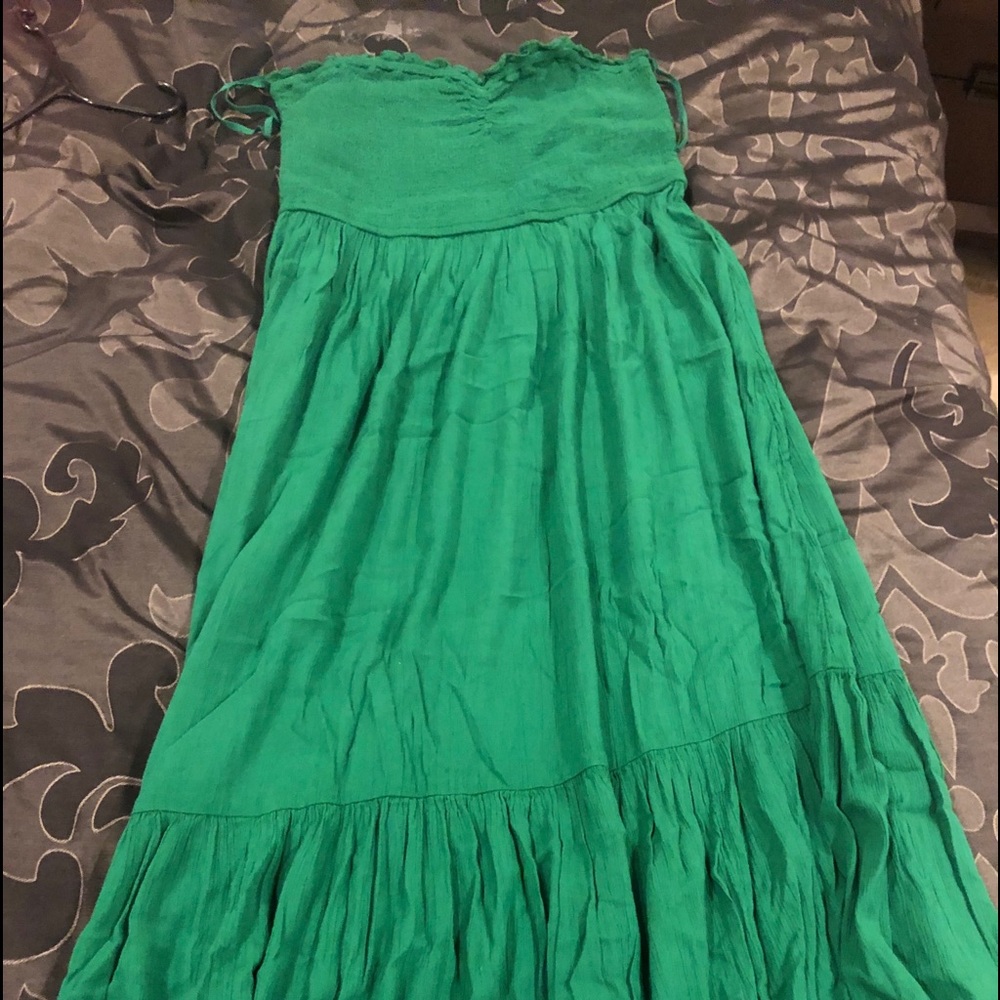 Aerie Strapless Empire Waist Dress